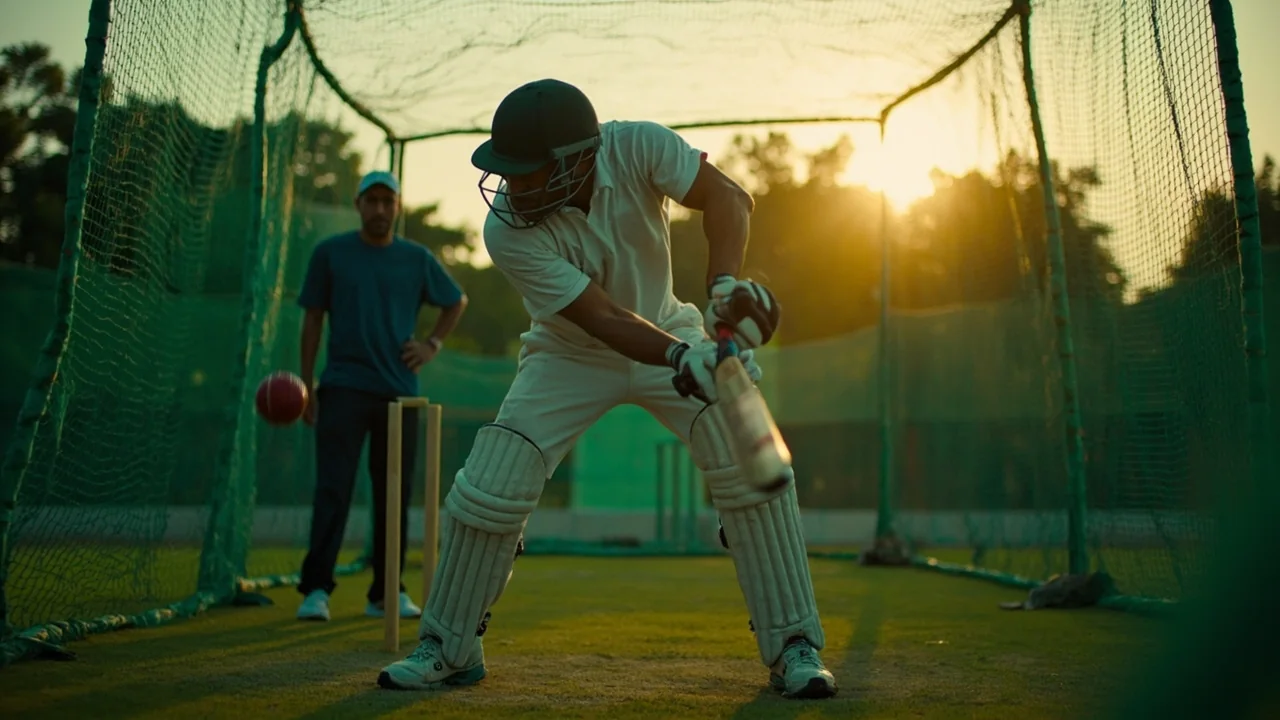 Shubman Gill in a steady batting stance
